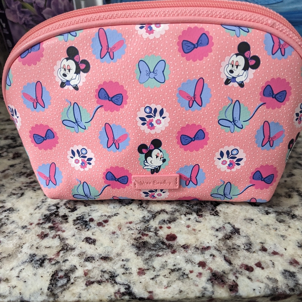Minnie Mouse Garden Party Cosmetic Bag by Vera Bradley NWT